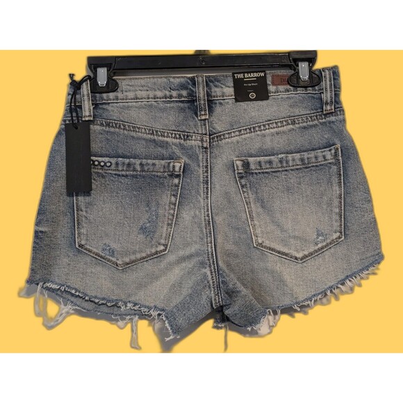 Blank NYC Women's Distressed Denim Shorts Size 25 The Barrow Stripes NEW W/ TAGS - Picture 8 of 15